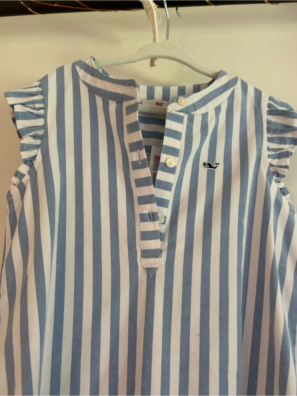 Vineyard Vines Blue & White Striped Sleeveless Shift Dress 5T NWT